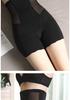 Ice Silk High-Waist Tummy Control Shaping Boxer Briefs for Women - Plus Size, Anti-Exposure