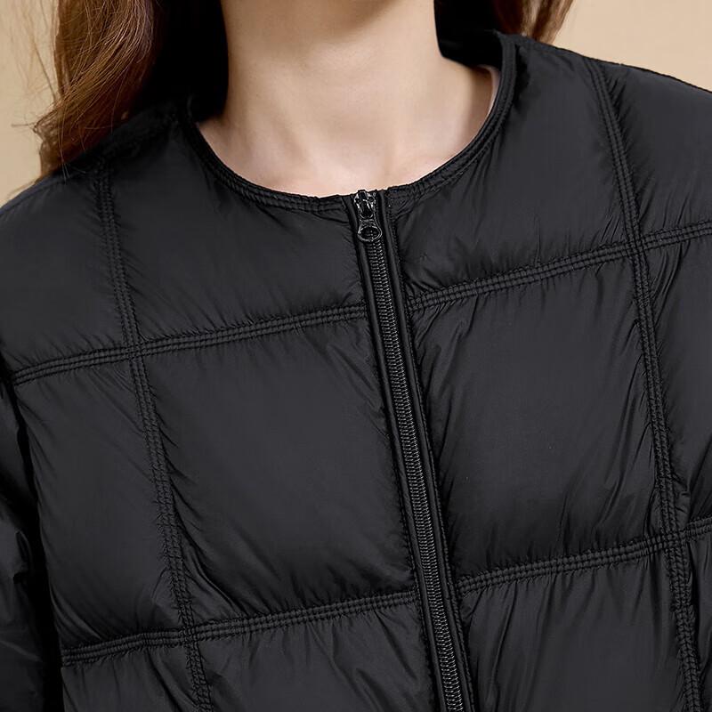 Women's Round Neck Quilted Down Jacket