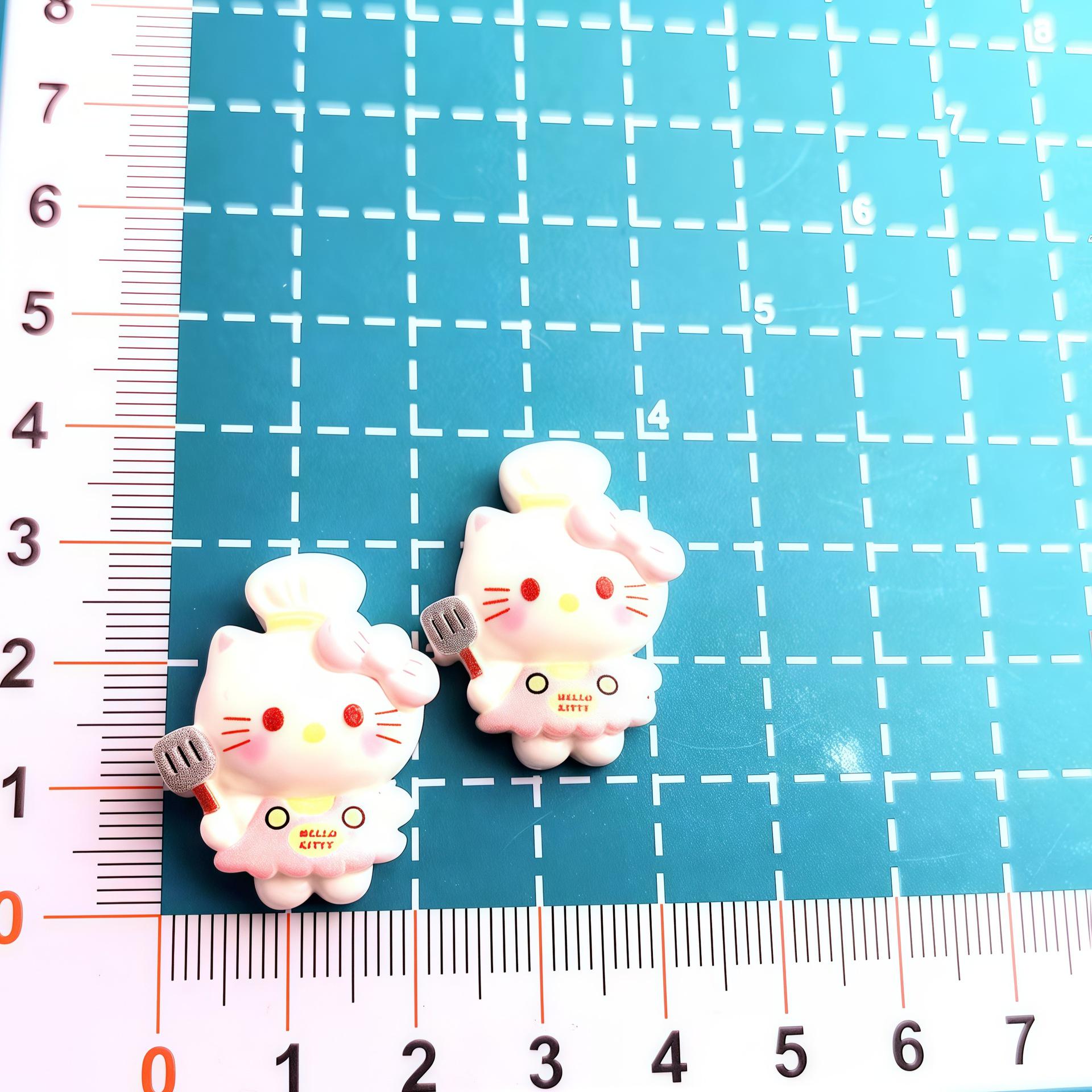 Cute Cat Chef Cartoon Charms for Crocs - DIY Resin Accessories Small Card
