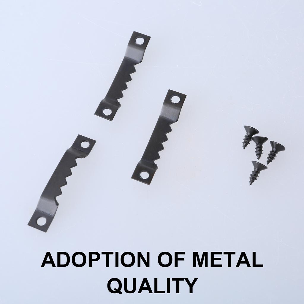 60Pcs Sawtooth Picture Hangers with Screws Metal Picture Frames Hangers for Hanging Wood Frames Paintings Enduring