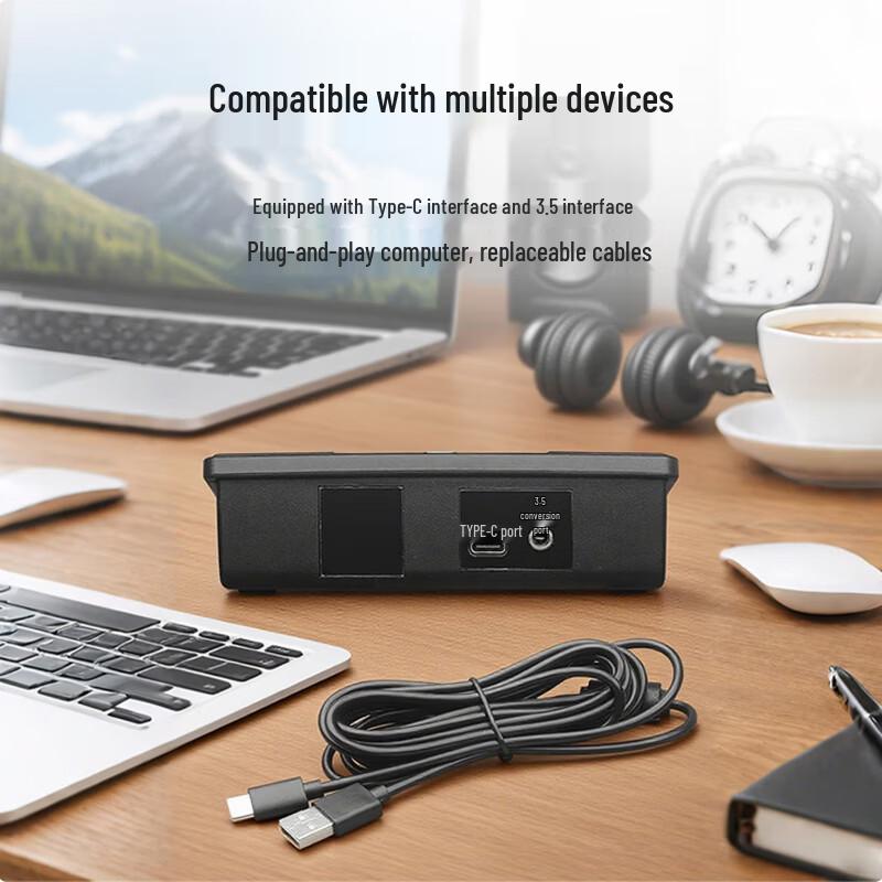 Hust HT-USB02 Wired USB Gooseneck Conference Microphone (CN version)