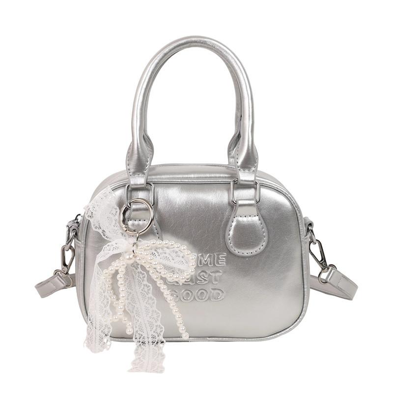 Spring and Summer Popular Korean Niche High-end Portable Bowling Bag Casual Versatile Temperament Foreign Style Messenger Women's Bag