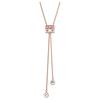 Connexus Y-Shaped Claw Set Crystal Pendant Necklace Women Necklace Rose-Gold 5690044
