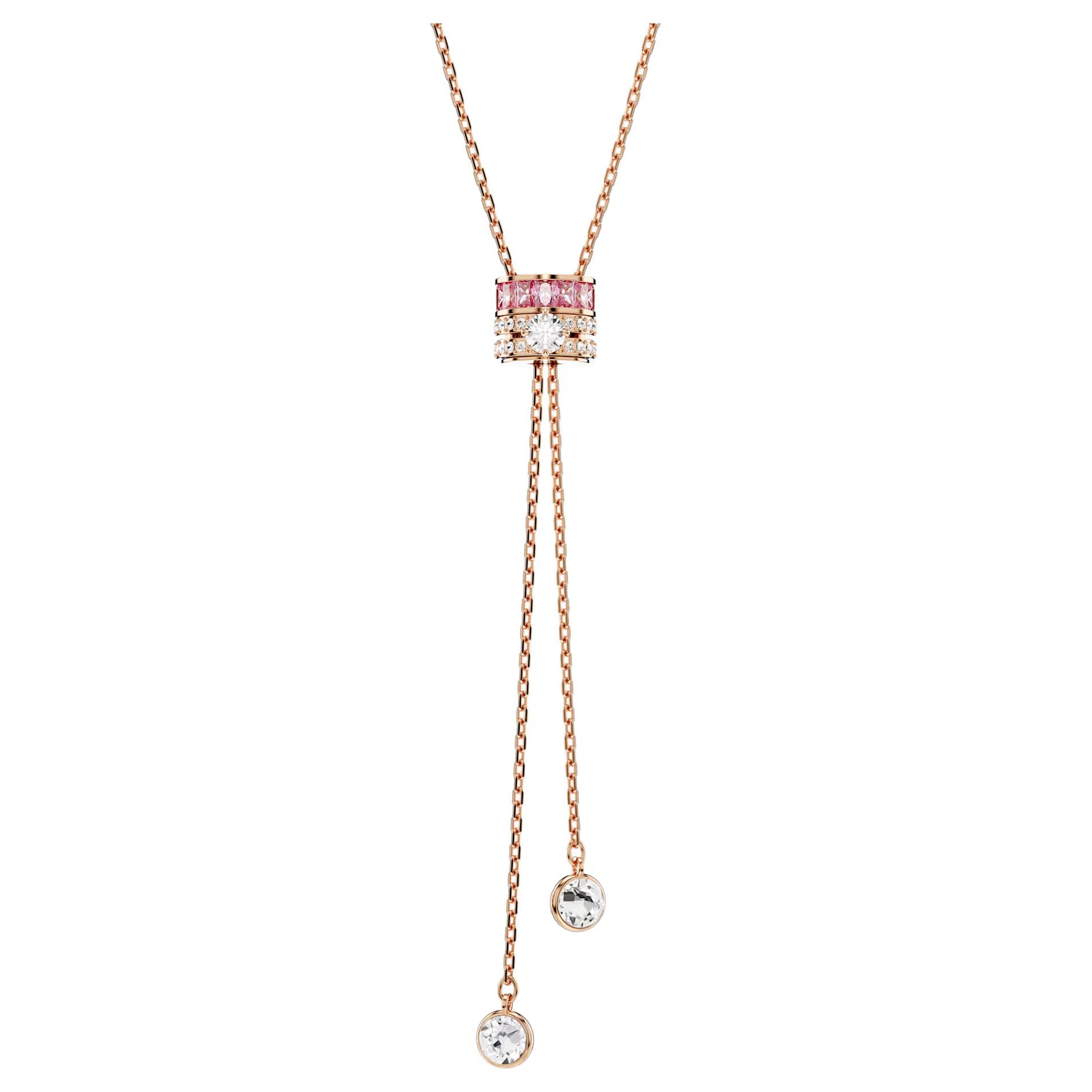 

Swarovski Connexus Y-Shaped Claw Set Crystal Pendant Necklace Women necklace Rose-Gold 5690044 Box+Shopping Bag