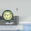 Melodic Green Clock with Musical Birds And Miniature Grandfather Floor for Bedroom Living Room