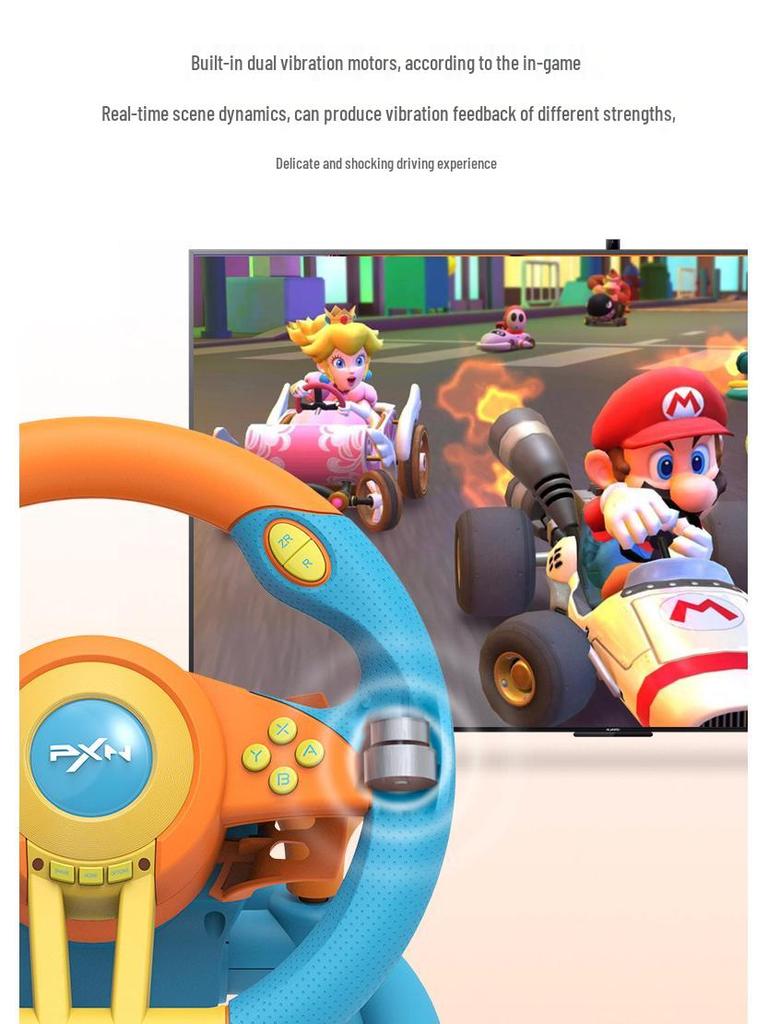 V3Pro 8PXN Spiel-Lenkrad für Mario Kart 8 Rennsimulator (Schalter)