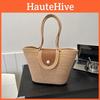 Chic Casual Tote Bag For Women In Trendy Off-white And Khaki Colors With Stylish Design