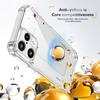 KEYSION Four-Corners Shockproof Transparent Case for Nothing Phone 3A Lite TPU+PC Clear Phone Back Cover for Nothing 3A Lite