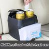 Car Trash Can Cup Holder Car Trash Bin With Cup Holder Extra Large Waste Container Storage Box Multifunctional Vehicle Trash Bin