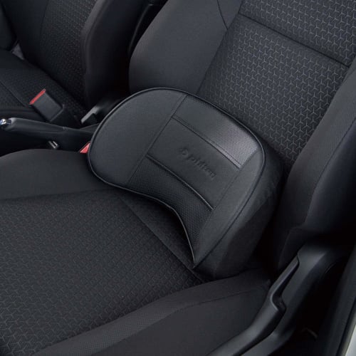 BONFORM Phiten Premium Aqua Titanium Cushion Lower Back Hold Type 38 X 18cm Black Genuine Leather-like Synthetic Leather Lower Back Pain and Fatigue M
