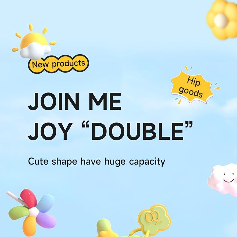 Cute Tritan Straw Cup with Whimsical Floral Design,Large Capacity, Slip-Resistant, Reusable Summer Drinkware for Office or Home, Hand Wash Only