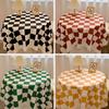 Chessboard Tablecloth Light Luxury High Sense Photo Student Dormitory Desk Decoration Tablecloth Coffee Table Mat