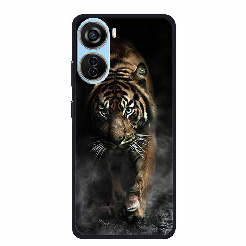 For ZTE Axon 40 LITE Case Popular Picture Black Silicone Soft Back Cover Case For ZTE Axon 40 Lite Case 40Lite Phone Cover Coque