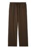 Gelato Pique HOMME Mini Fleece Long Pants with Logo Brown One-Point Embroidery, Men's, PMCP254947,