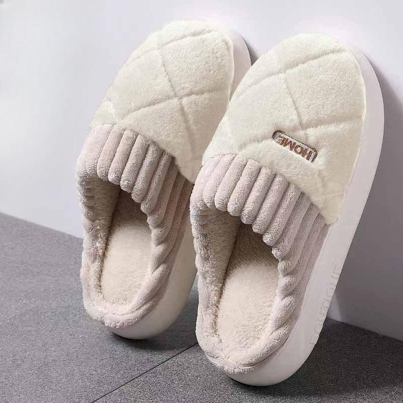 New Cotton Shoes, Thick-soled, Warm and Anti-slip Indoor Slippers