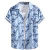 Leriya Fashion Men' Printed Regular Fit Shirt Sky