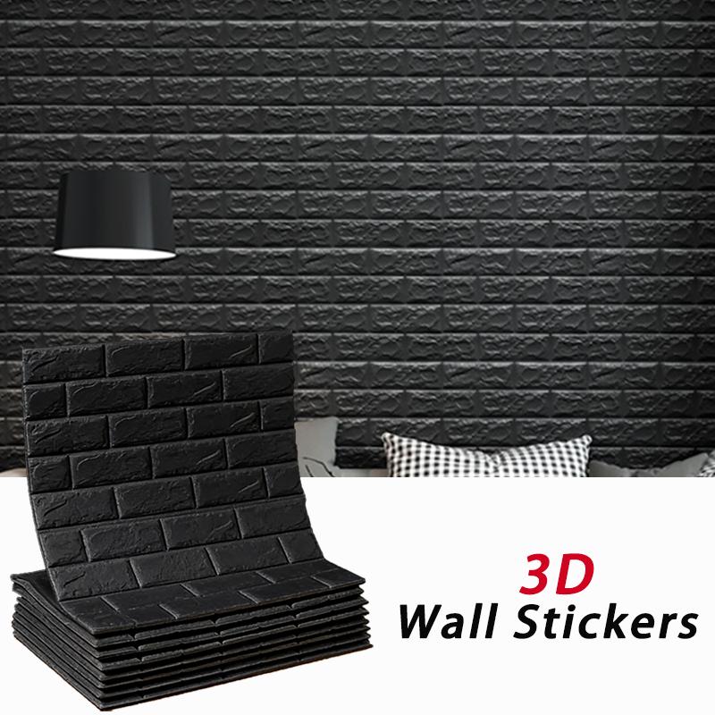 70x100cm 3D selbstklebende einfarbige Tapete für Wohnzimmer Wanddekoration Wandaufkleber