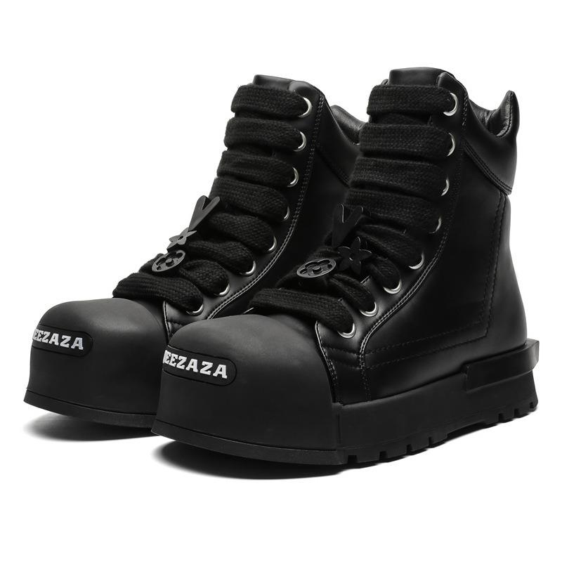 3585 niche high-top board shoes original design couple shoes black functional wind Martin boots Guochao bread shoes