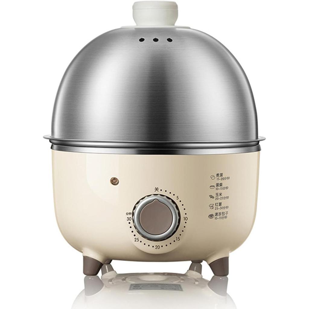 360W Electric Egg Boiler Breakfast Machine, Automatic Steamer Multicooker Egg Cookers, Egg Custard Steaming Cooker with Timer, 220V