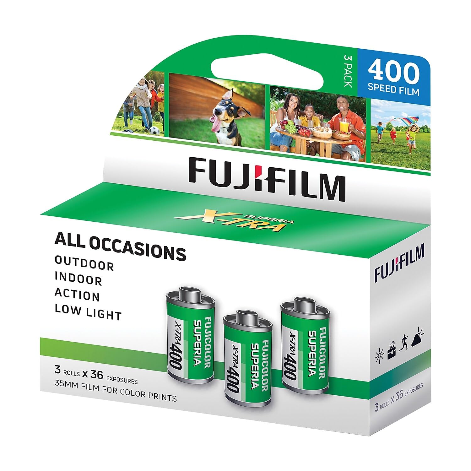 

FUJIFILM 35mm negative film SUPERIA X-TRA400-36 shots 3 pack 242485