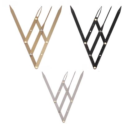 1 Pcs Stainless Steel Golden Ratio Eyebrow Ruler Micro Lift Permanent Makeup Eyebrow Shape Measurement Tool
