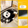 VIKAMA Cartoon Panda Badezimmertür Teppich Saugfähige Rutschfeste Matte Schlafzimmer Imitation Kaschmir Teppich Heimdekoration