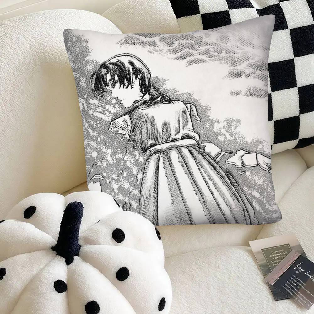 Popular Manga Goodbye Eri Pillow Case Fashion Square Pillowcase Bedroom Sofa Room Ins Decoration Leisure