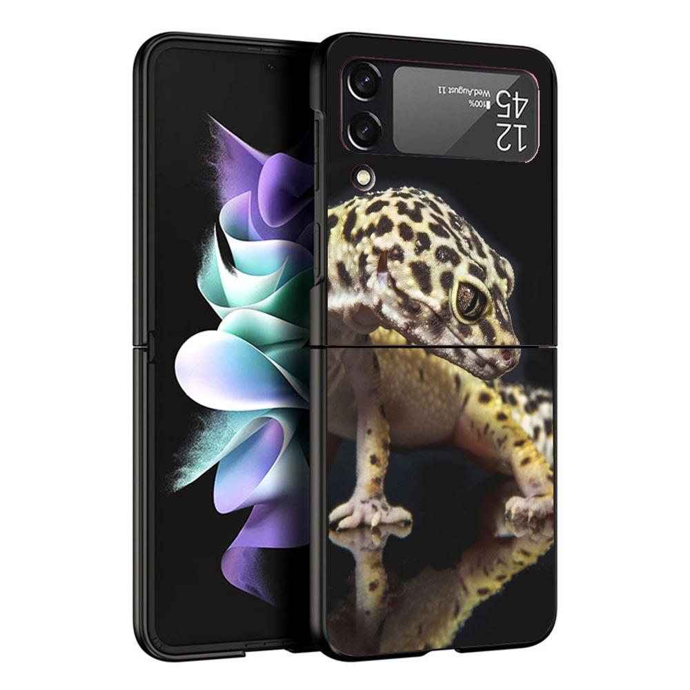 Lizards Geckos Case For Samsung Galaxy Z Flip 7 6 5 4 3 z Flip7 Flip6 Flip5 Flip4 5G Phone Cover Flip3 Folding Coque