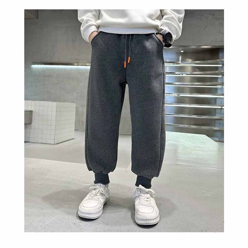 Jongens Plus Fluweel Broeken Kinderen Dikke Broeken Winter Warm Gevoerde Joggingbroeken Kinderen Casual Onderkleding 5-14 Jaar