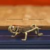 Brass Mini Insect Figurines Retro Antique Finish Exquisite Carved Small Decor for Home Shelf Art Collection Birthday Gift Choice