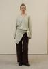 Nobeu Camel Holga V-Neck Knit_Mint