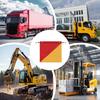 Fahne für LKW 6 Stück Warnflaggen mit Gummiseil 18 x 18 Zoll Hochsichtbares Banner für LKW-Ladung Landwirtschaftliches Abschleppfahrzeug