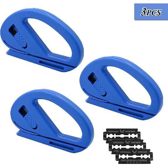 3PCS Wrapping Paper Cutter Slider Safety Cutting Tool Vinyl Film Cutter | LYCRAFTS Car Wraps Knife Vinyl Film Cutter for Window Tint Car Wrap Craft