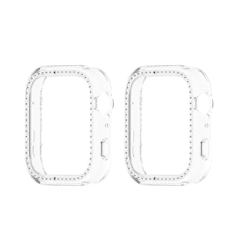 Alluring Rhinestones PC Protect Jewels Pattern Hard Shell Compatible for Watch Fit 5 Enhances Style & Safety