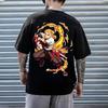 Demon Slayer Mens Tshirt Kyojuro Rengoku Anime Summer Boy Spring and Autumn Children Shortsleeved New Y2k Parentchild Outfit