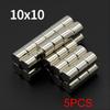 10x10mm Silný neodymový magnet N35 NdFeB Permanentní magnetické imanes Kulaté Super silné magnetky na ledničku DIY