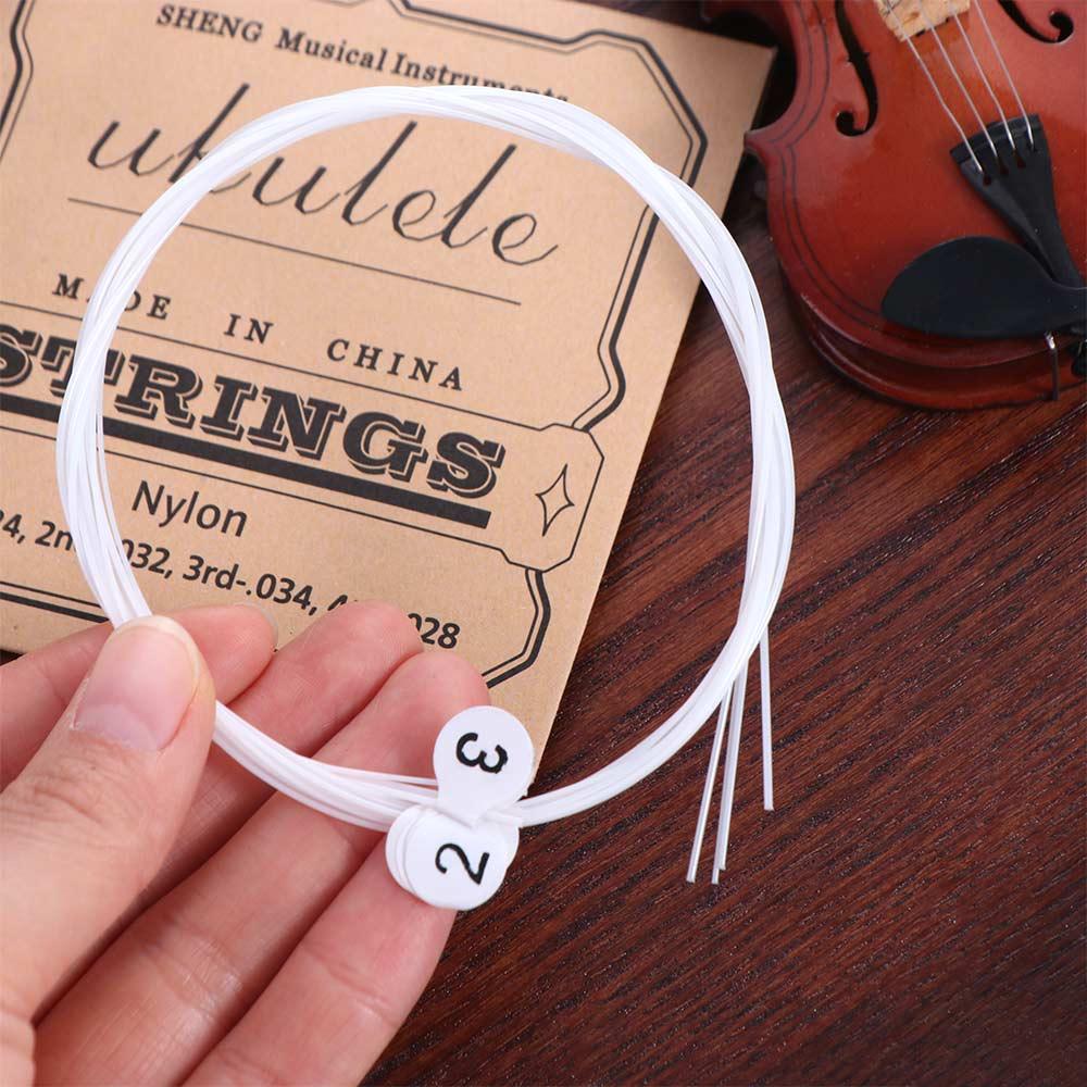1 Set Universal Ukulele Strings Replacement Classical Guitar Strings  For 21 / 23 / 26-inch Ukulele