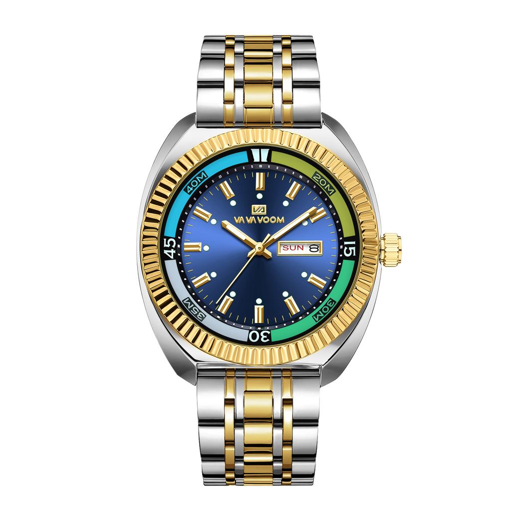 Men Watch Green Classic Diving Series 42mm Silver Stainless Steel Luxury Business Clock 3Bar Waterproof Student Timing Man Watch