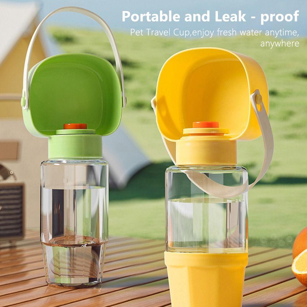 

Food Grade Dog Water Bowl With Food Dispenser Puppy Drinking Bowl Creative Dog Water Bottle Pet White Water Bottle