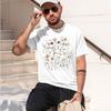 Floral Embroidery Style Unisexs Tshirt Wild Flowers Design Spring Summer Wear Gift For Him 2026 New Model Shortsleeve Crewneck T