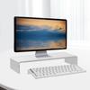 Acrylic Tilted Computer Keyboard Holder Low Front Lip Polished Finish Keyboard Riser Keyboard Holder for