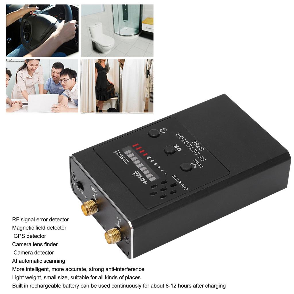 Bug Detector Camera Detector Camera Detector Anti Positioning Multiple Detection Modes Portable Sensitive GPS Detector for Hotel