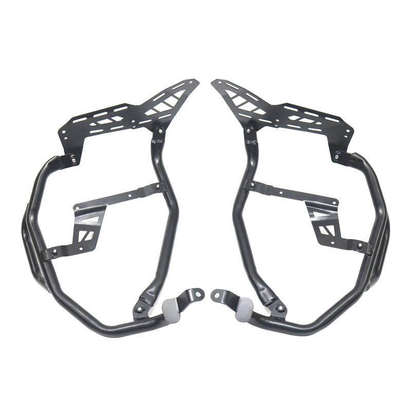 For BMW R1300GS ADV 2025 Carbon Steel Black Motorcycle Engine Upper Guard Bracket Mount Bumper Frame Support Protector Bar