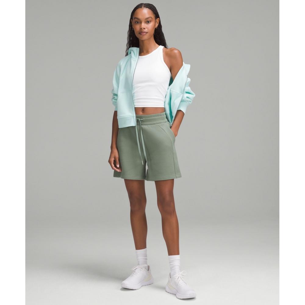 Lululemon Scuba High Rise Short 5  Grey Eucalyptus