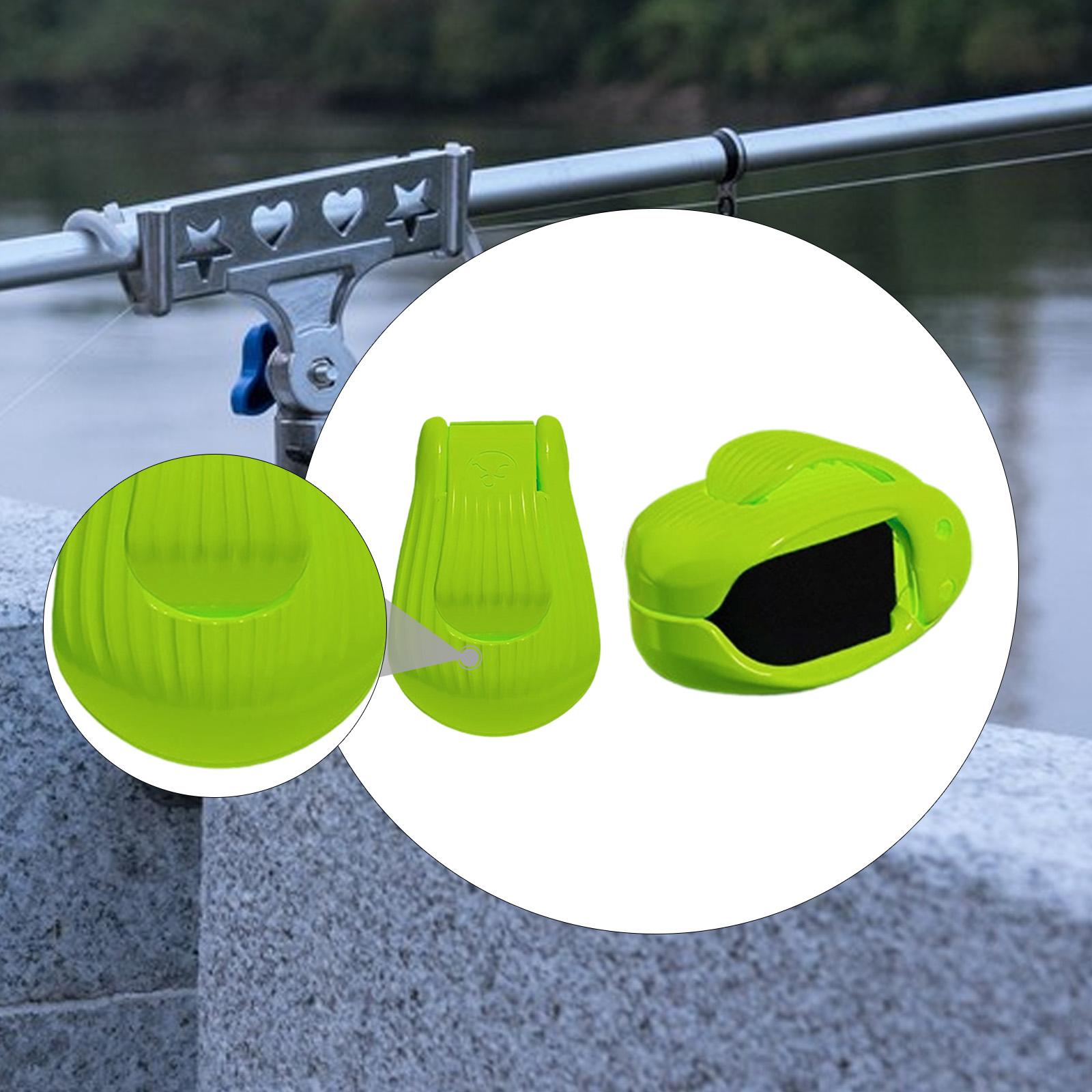 2 Pieces Fishing Rod Holder Straps Reusable Lightweight Wrap Equipment Fishing Pole Tie Clips for Outdoor Indoor зелёный