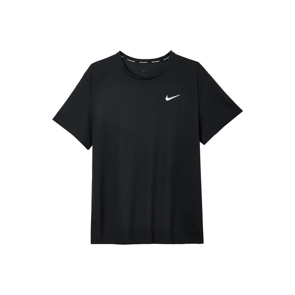 Nike T-shirt con Logo Monocolore Uomo Top Nero DV9316-010