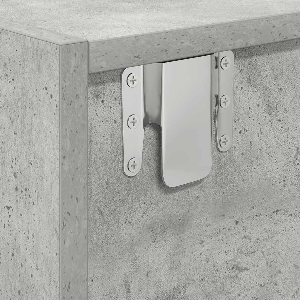 TV Cabinet Concrete Grey 80 x 31 x 25.5 cm Particleboard