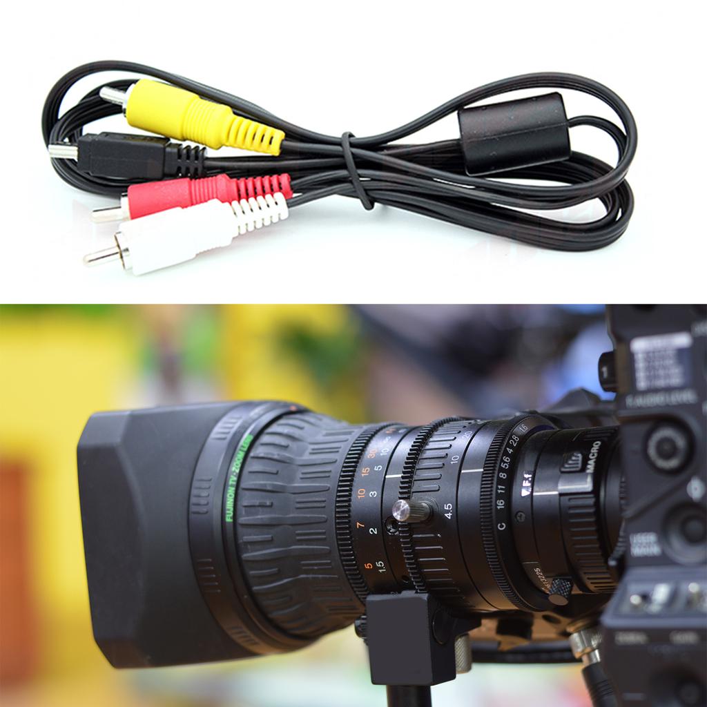 High Quality Mini USB To 3 RCA Cable for EOS 1D 1D X 500D 550D 5D Mark III 600D 60D 650D 700D 7D and More