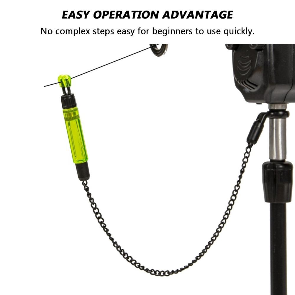 4PCS ABS Stainless Steel Night Fishing Alarm Fishing Swing Bite Alarm For European Carp Fishing