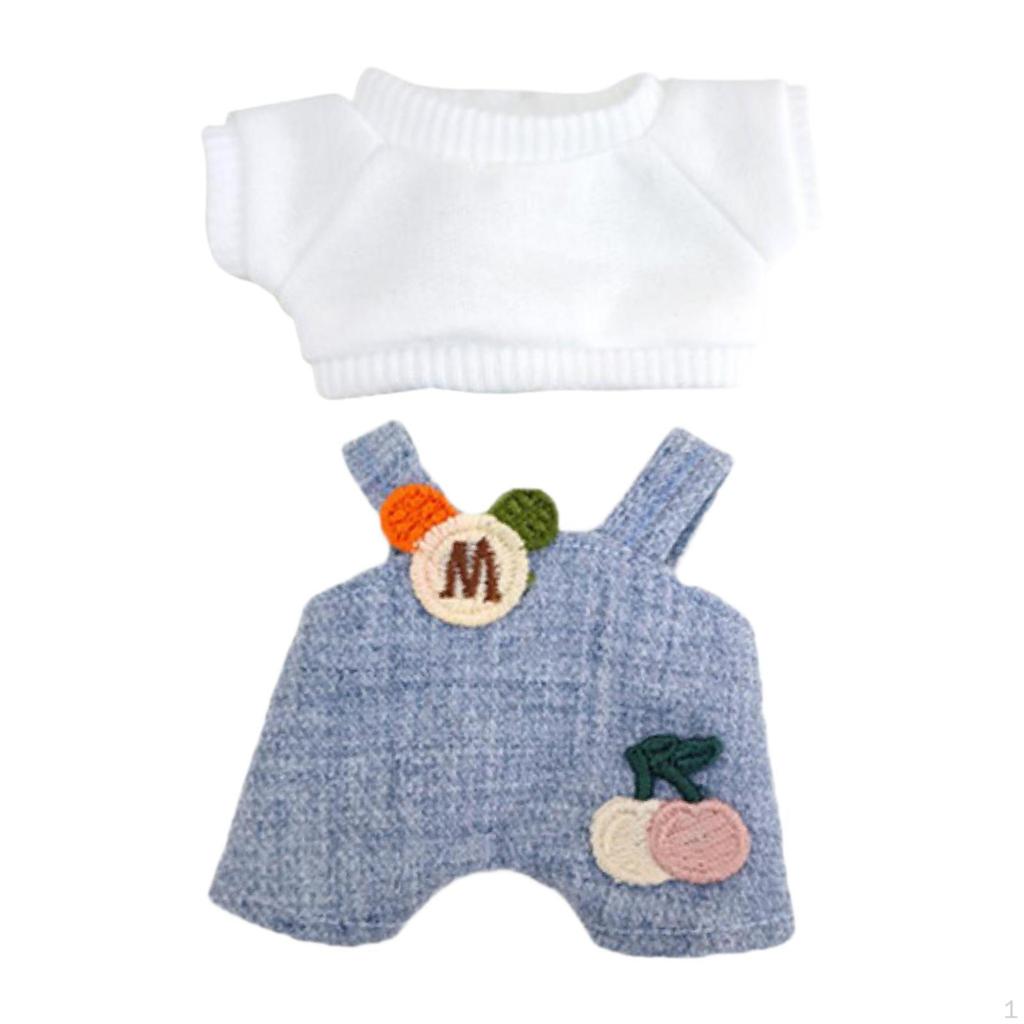 2 Pieces Mini 6 inch Doll Clothes Pants Outifits Christmas Birthday Gift Adorable Romper